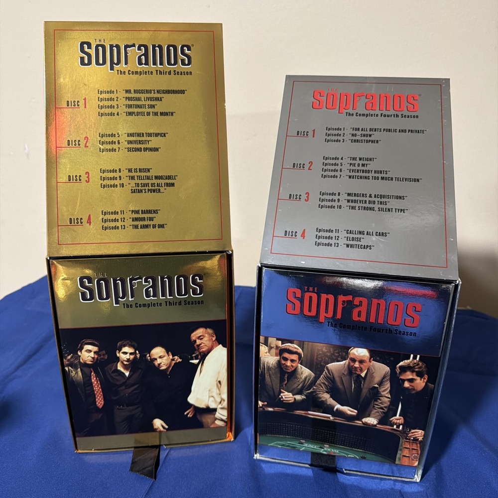 Sopranos DVD Season 3 Three 4 Four Box Set HBO Video Series RARE - Picture 2 of 2